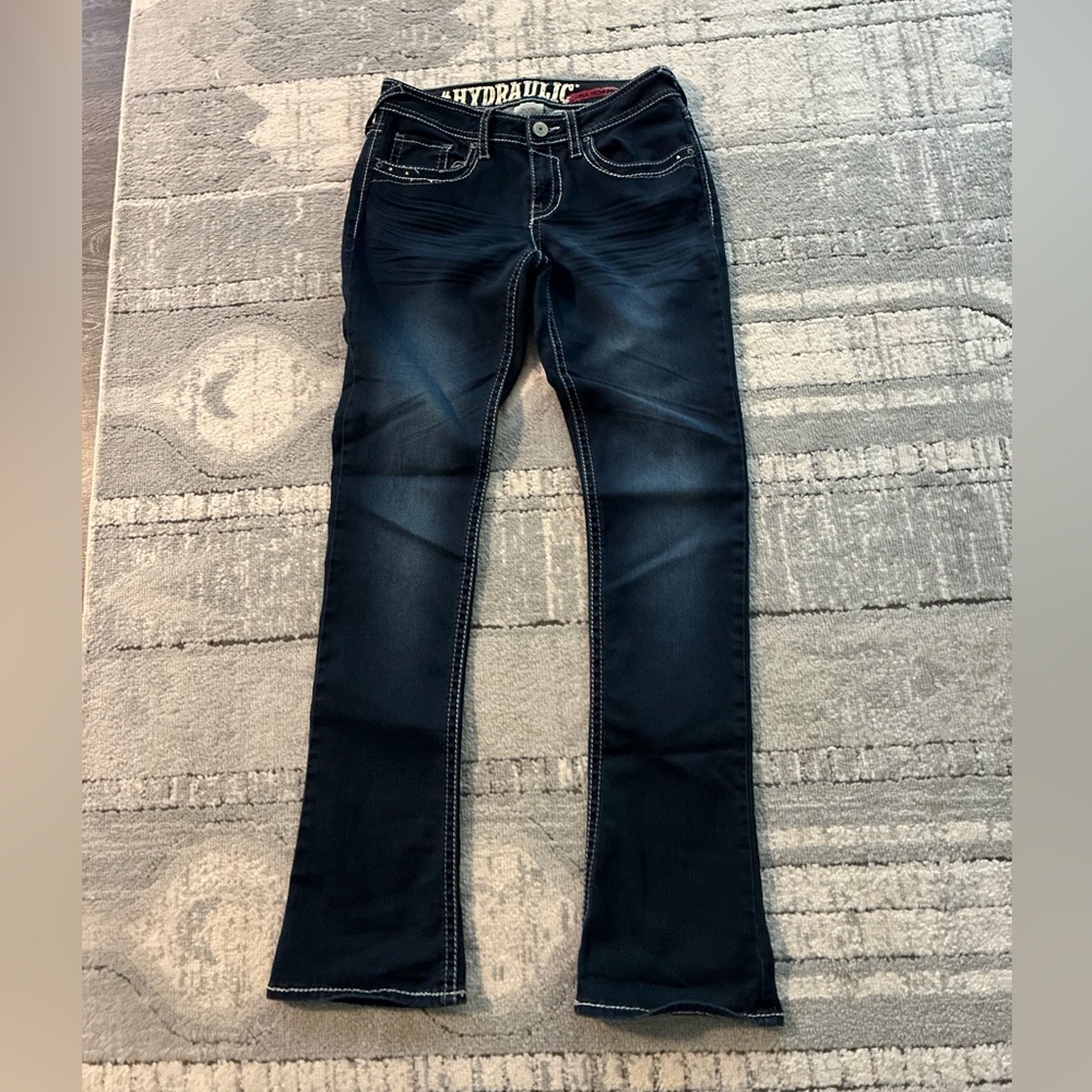 Hydraulic Women's Deep Indigo Flare Jeans